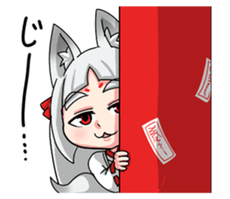 Fox girl "OKITSUNESAMA" sticker #1714806