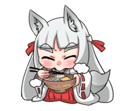 Fox girl "OKITSUNESAMA" sticker #1714811