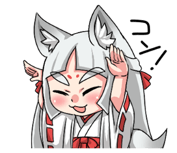 Fox girl "OKITSUNESAMA" sticker #1714812