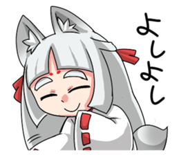 Fox girl "OKITSUNESAMA" sticker #1714815