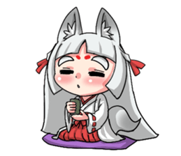Fox girl "OKITSUNESAMA" sticker #1714824