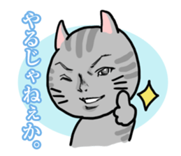 Handsome Cats Sticker. sticker #1714991
