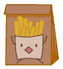 Moving potato "HURAPOTE"! sticker #1715298