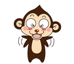 Monkey Mokkun-1 sticker #1715389