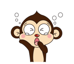 Monkey Mokkun-1 sticker #1715390