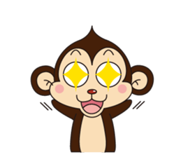 Monkey Mokkun-1 sticker #1715391
