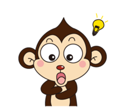 Monkey Mokkun-1 sticker #1715392