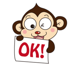 Monkey Mokkun-1 sticker #1715393