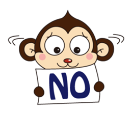 Monkey Mokkun-1 sticker #1715394