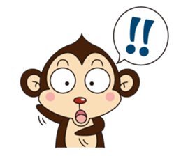 Monkey Mokkun-1 sticker #1715395