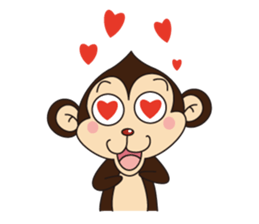 Monkey Mokkun-1 sticker #1715397