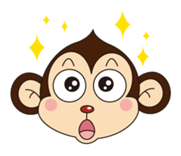 Monkey Mokkun-1 sticker #1715398