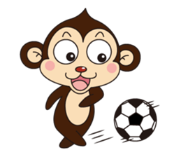Monkey Mokkun-1 sticker #1715401
