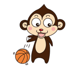 Monkey Mokkun-1 sticker #1715402