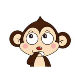 Monkey Mokkun-1 sticker #1715404