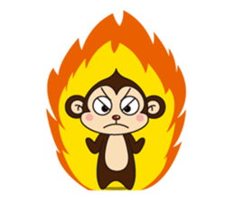 Monkey Mokkun-1 sticker #1715405