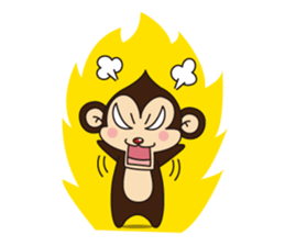 Monkey Mokkun-1 sticker #1715406
