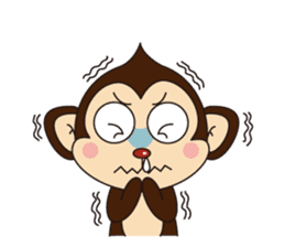 Monkey Mokkun-1 sticker #1715410