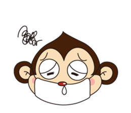 Monkey Mokkun-1 sticker #1715418