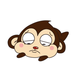 Monkey Mokkun-1 sticker #1715419
