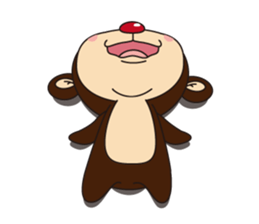 Monkey Mokkun-1 sticker #1715420