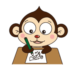 Monkey Mokkun-1 sticker #1715421