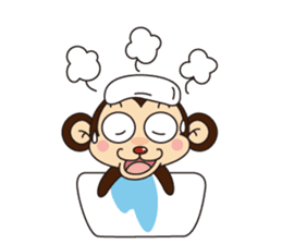 Monkey Mokkun-1 sticker #1715422