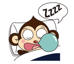 Monkey Mokkun-1 sticker #1715424