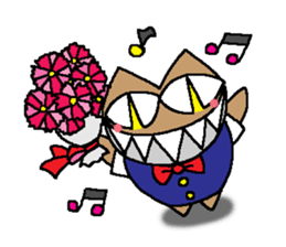 one line cat sticker #1715941