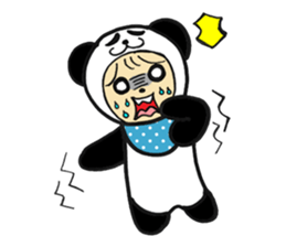 Costume Baby panda sticker #1716876