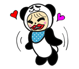 Costume Baby panda sticker #1716878