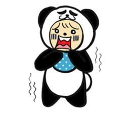Costume Baby panda sticker #1716879