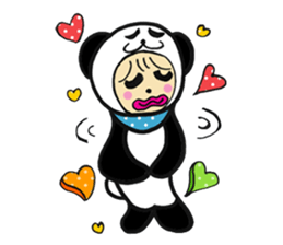 Costume Baby panda sticker #1716880