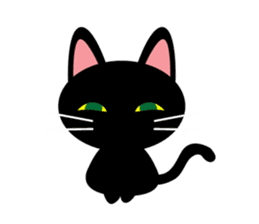 Black cat Kuronyan of Kishu sticker #1717705