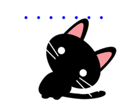 Black cat Kuronyan of Kishu sticker #1717733