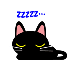 Black cat Kuronyan of Kishu sticker #1717736