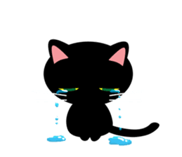 Black cat Kuronyan of Kishu sticker #1717742