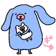 Fairy of the rabbit,bear and dog  5 sticker #1717857