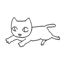 white cat Robin sticker #1718186