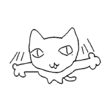 white cat Robin sticker #1718191