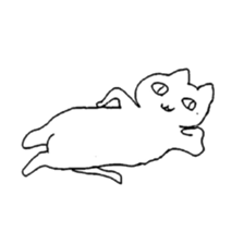 white cat Robin sticker #1718198