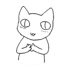 white cat Robin sticker #1718205