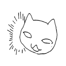 white cat Robin sticker #1718217