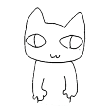 white cat Robin sticker #1718223