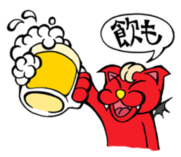 Devil Cat and an Angel Pig sticker #1718388