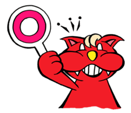 Devil Cat and an Angel Pig sticker #1718394