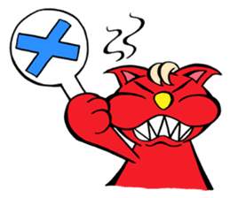 Devil Cat and an Angel Pig sticker #1718395