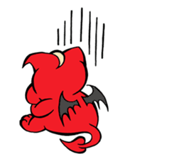 Devil Cat and an Angel Pig sticker #1718402