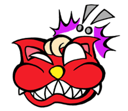 Devil Cat and an Angel Pig sticker #1718405