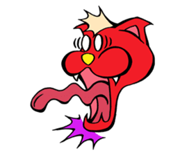 Devil Cat and an Angel Pig sticker #1718409